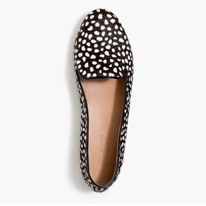 J. Crew Leopard Calf Hair Loafers